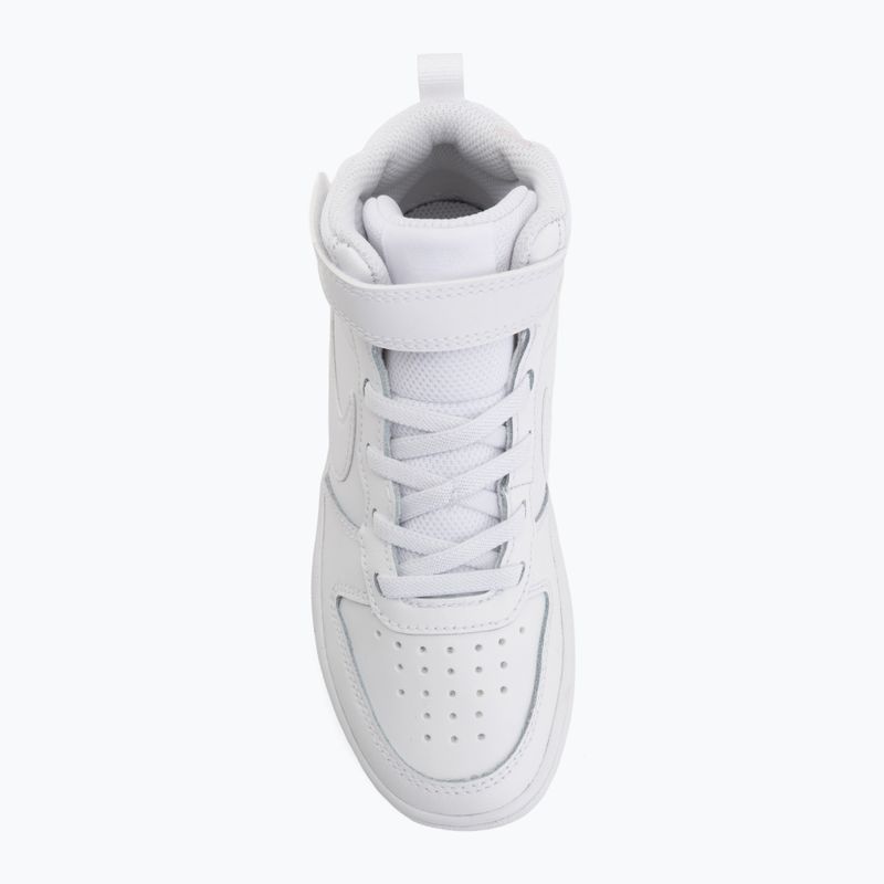 Children's shoes Nike Court Borough Mid 2 white/white/white 5