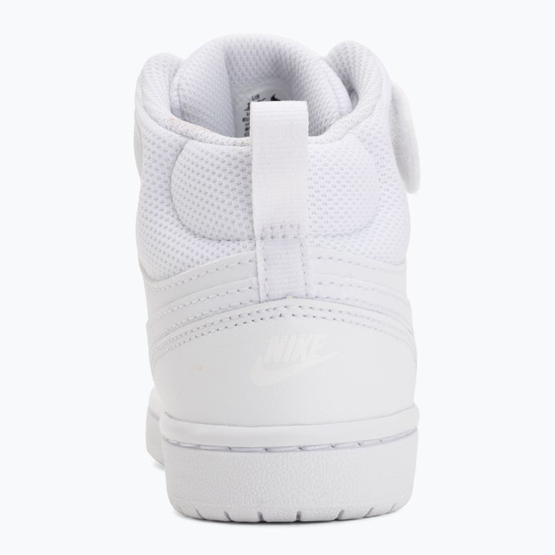 Children's shoes Nike Court Borough Mid 2 white/white/white 6