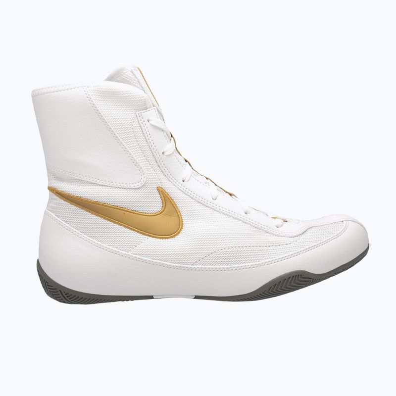 Nike Machomai white and gold boxing shoes 321819-170 11