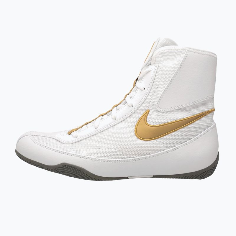 Nike Machomai white and gold boxing shoes 321819-170 12