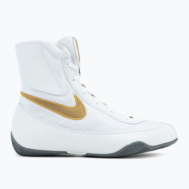 Nike Machomai white and gold boxing shoes 321819-170 2