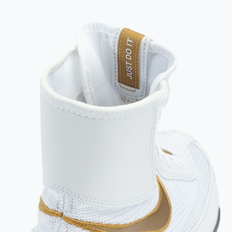 Nike Machomai white and gold boxing shoes 321819-170 10