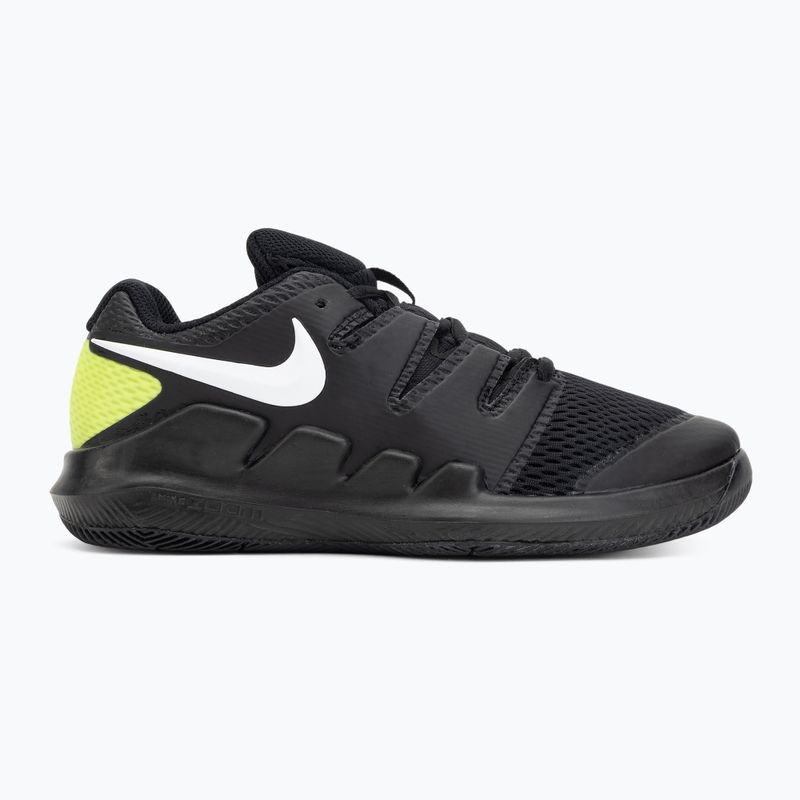 Children's tennis shoes Nike Court Vapor X Jr black/volt/white 2