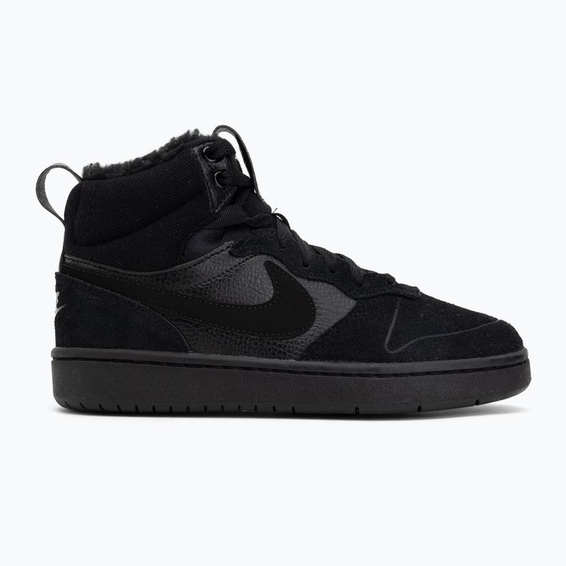 Children's shoes Nike Court Borough Mid 2 black/black/black 2