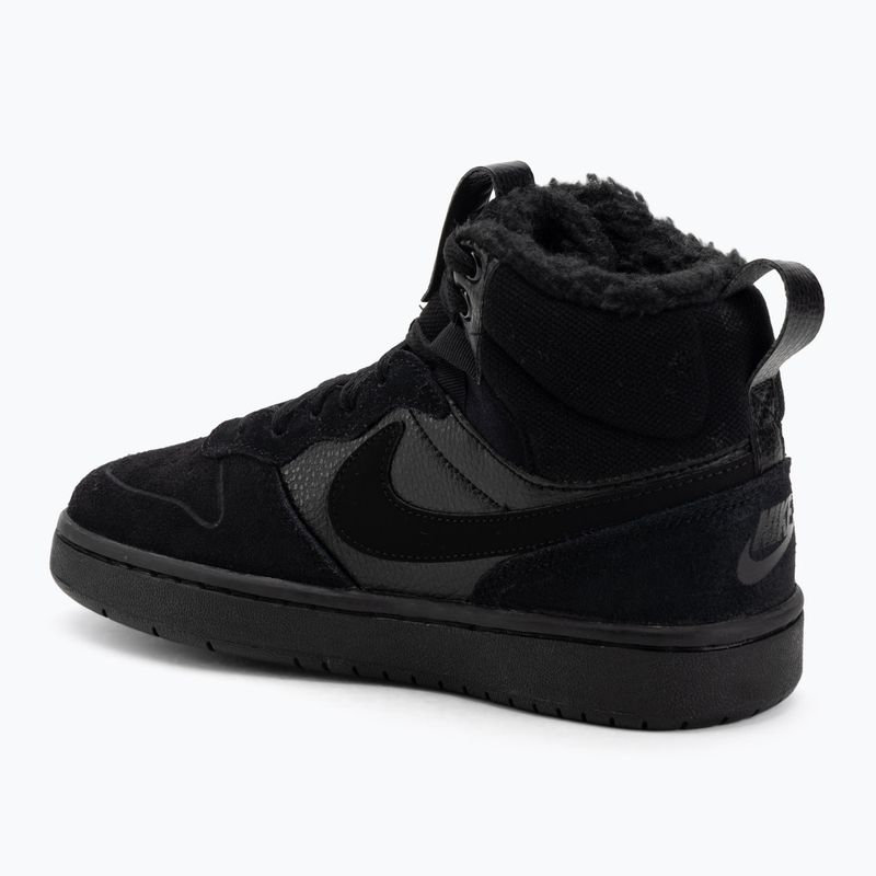 Children's shoes Nike Court Borough Mid 2 black/black/black 3