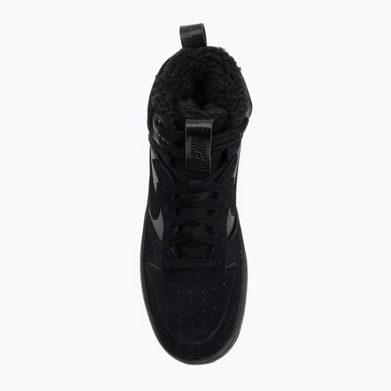 Children's shoes Nike Court Borough Mid 2 black/black/black 5
