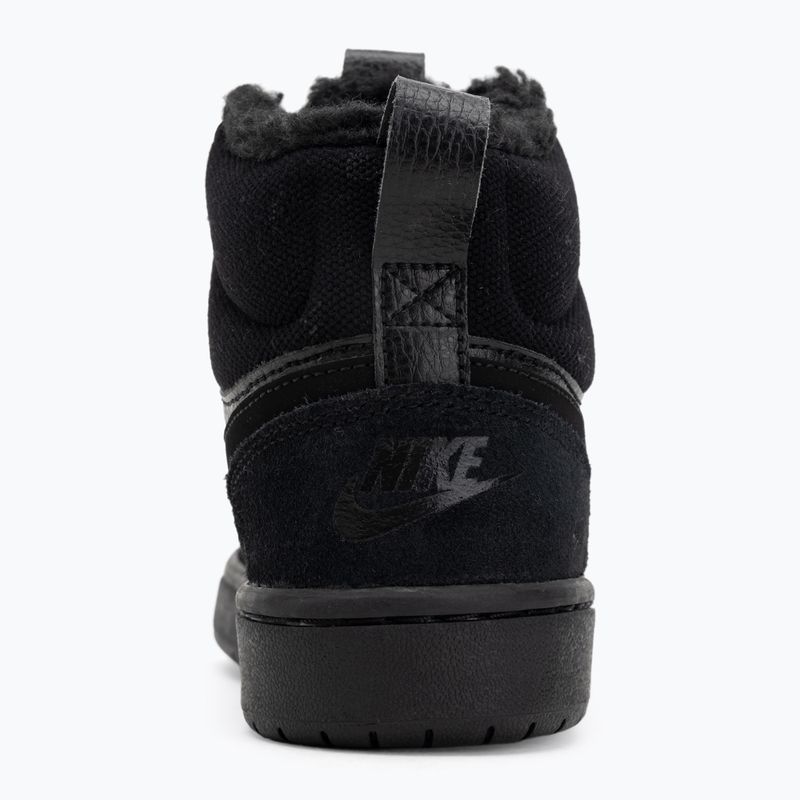 Children's shoes Nike Court Borough Mid 2 black/black/black 6