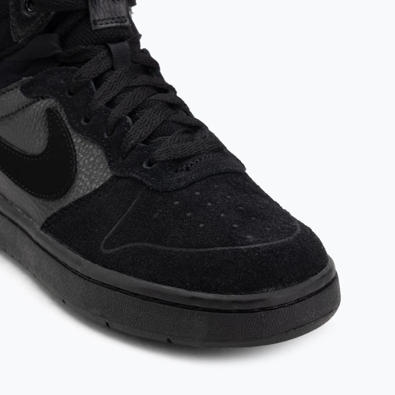 Children's shoes Nike Court Borough Mid 2 black/black/black 7