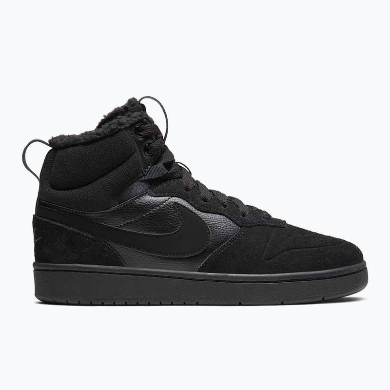 Kids' trainers Nike Court Borough Mid 2 black/black/black