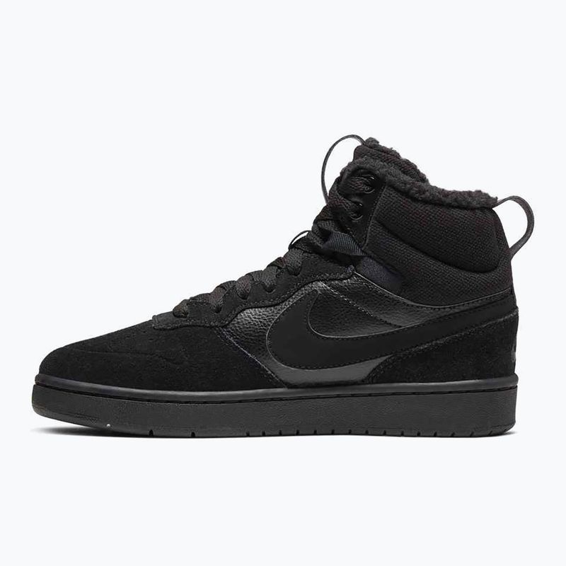 Kids' trainers Nike Court Borough Mid 2 black/black/black 2