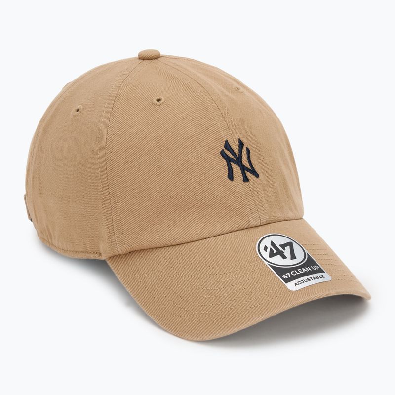 47 Brand MLB New York Yankees Base Runner cap CLEAN UP khaki
