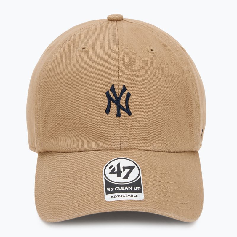 47 Brand MLB New York Yankees Base Runner cap CLEAN UP khaki 2