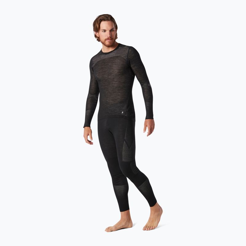 Men's thermal base layer Smartwool Intraknit Merino 200 Crew black/white 5