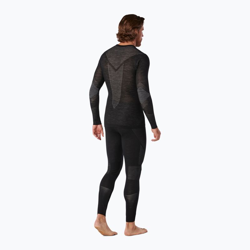 Men's thermal base layer Smartwool Intraknit Merino 200 Crew black/white 6