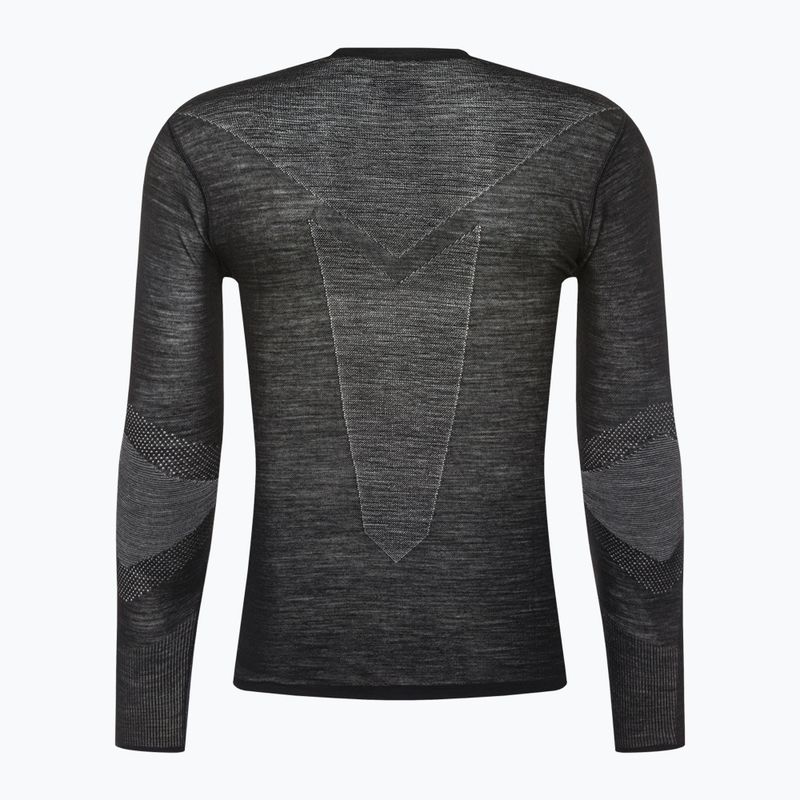 Men's thermal base layer Smartwool Intraknit Merino 200 Crew black/white 2