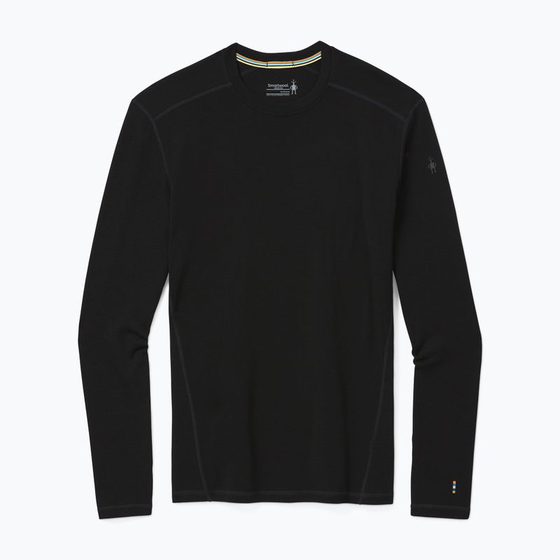 Men's thermal active sweatshirt Smartwool Merino Base Layer Crew Boxed black 5