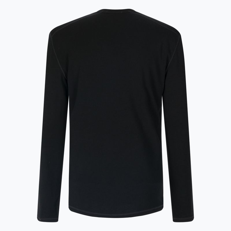 Men's thermal active sweatshirt Smartwool Merino Base Layer Crew Boxed black 2