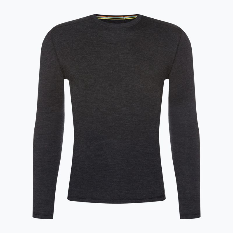 Men's thermal base layer sweatshirt Smartwool Merino 250 Baselayer Crew Boxed charcoal heather 3