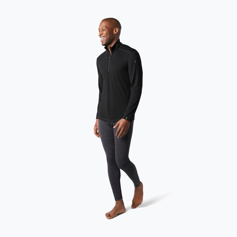 Men's Smartwool Merino 250 Baselayer 1/4 Zip Boxed thermal sweatshirt black 2