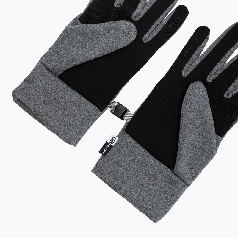 Men's trekking gloves The North Face Etip Recycled medium grey heather 5