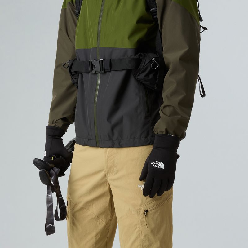 Trekking gloves The North Face Etip Recycled black/white 4