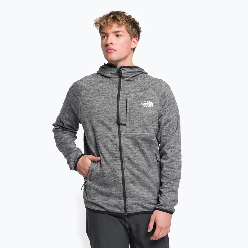 Men's trekking sweatshirt The North Face Canyonlands FZ grey NF0A5G9UDYY1