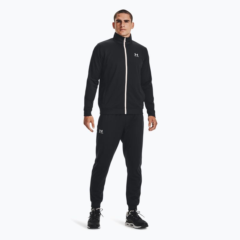 Men's Under Armour Sportstyle Tricot sweatshirt black/onyx white 2