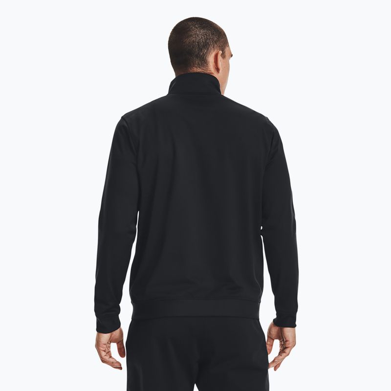 Men's Under Armour Sportstyle Tricot sweatshirt black/onyx white 3