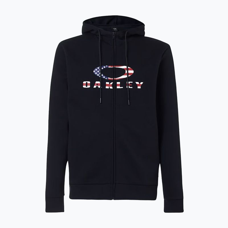 Men's Oakley Bark 2.0 Hoodie FZ black/american flag sweatshirt 7