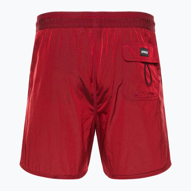 Men's Oakley All Day B1B 16" swim shorts red FOA403014 2