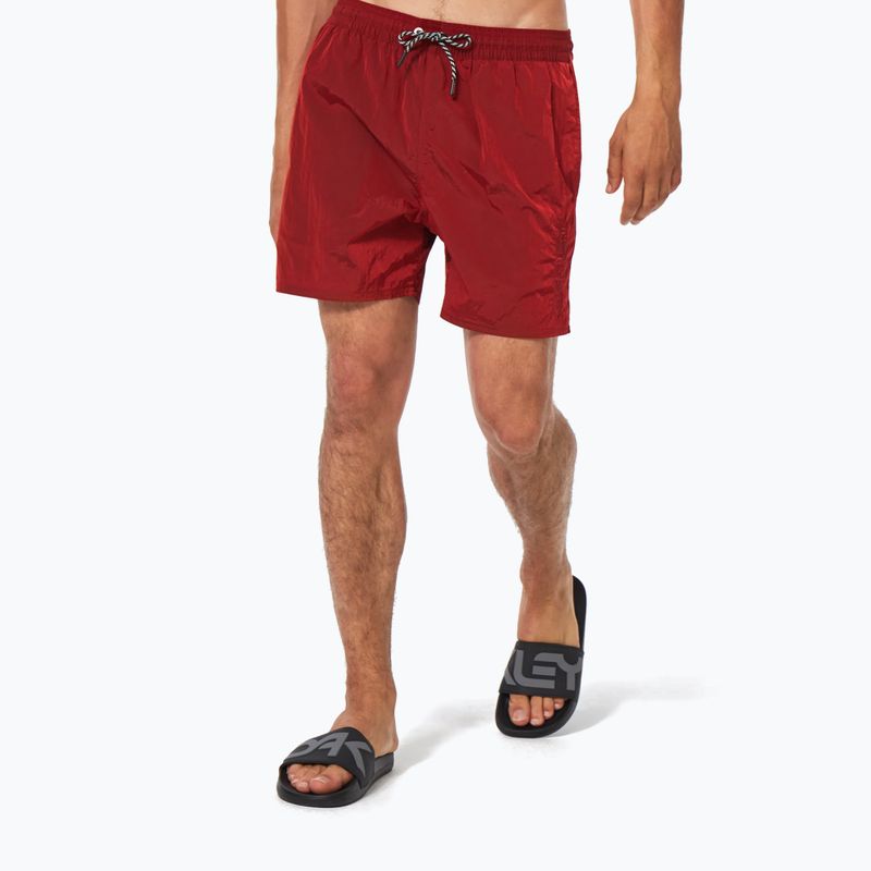 Men's Oakley All Day B1B 16" swim shorts red FOA403014 5