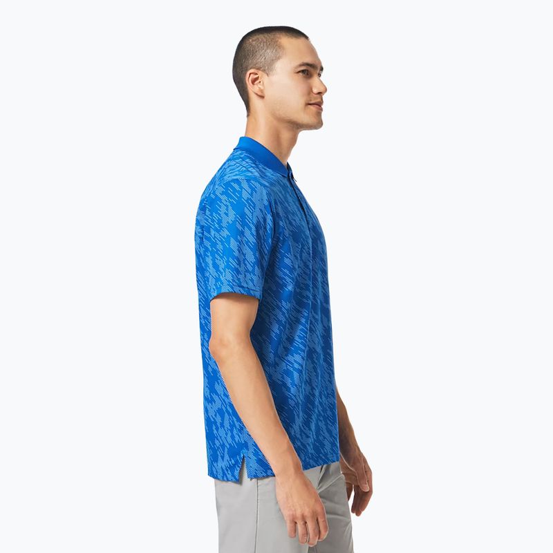 Oakley men's Contender Print polo shirt blue FOA403162 2