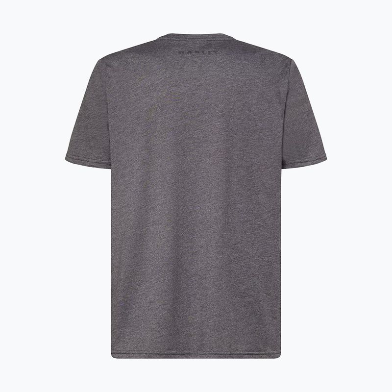 Men's Oakley Bark Ellipse Tee dark grey hthr/black shirt 2