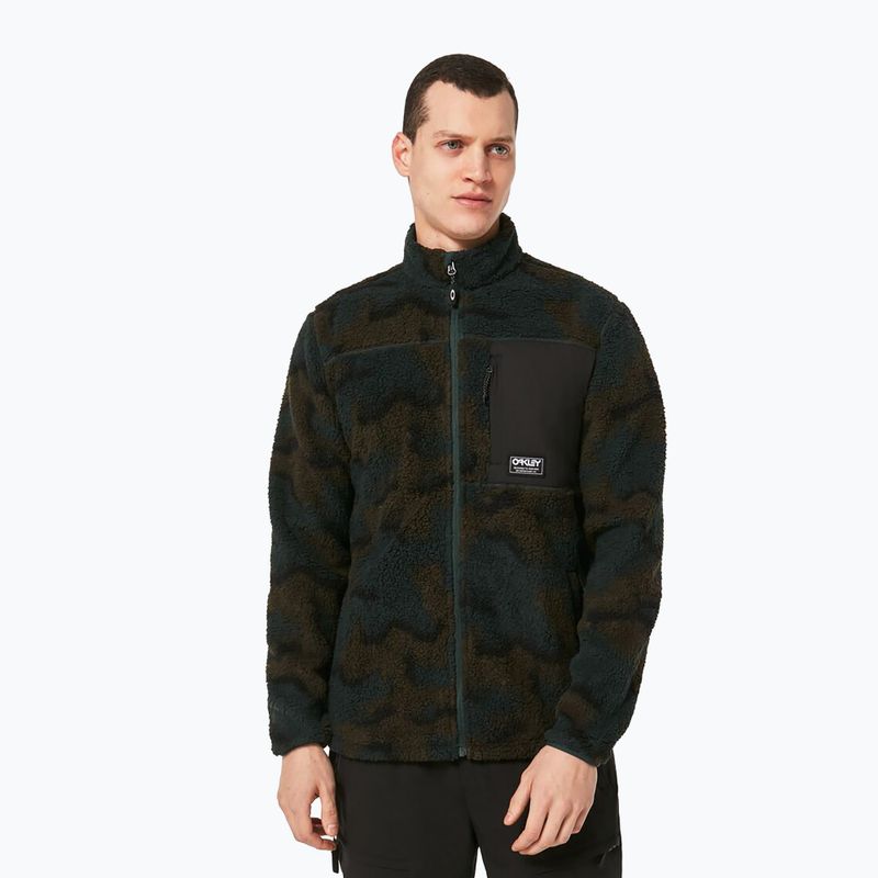 Oakley Mountain Fire Sherpa men's snowboard sweatshirt green FOA403426