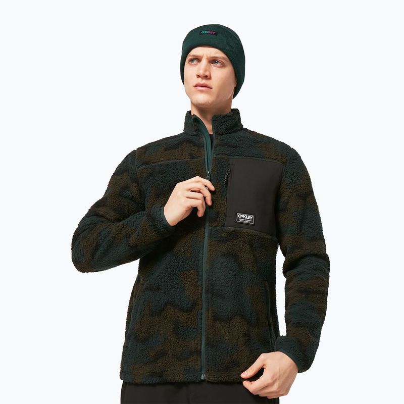 Oakley Mountain Fire Sherpa men's snowboard sweatshirt green FOA403426 4