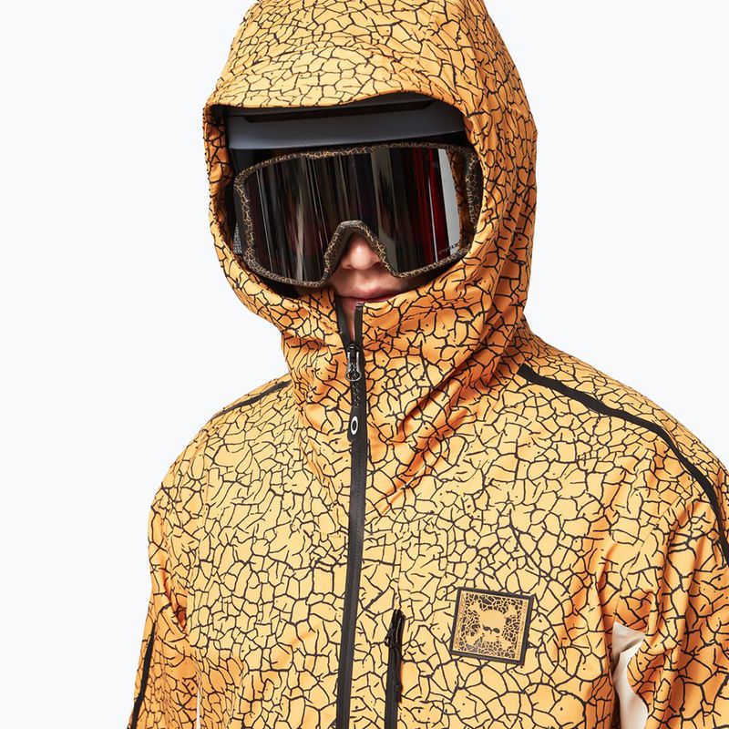 Oakley TC Gunn 2.0 RC Shell men's snowboard jacket white and yellow FOA403429 6