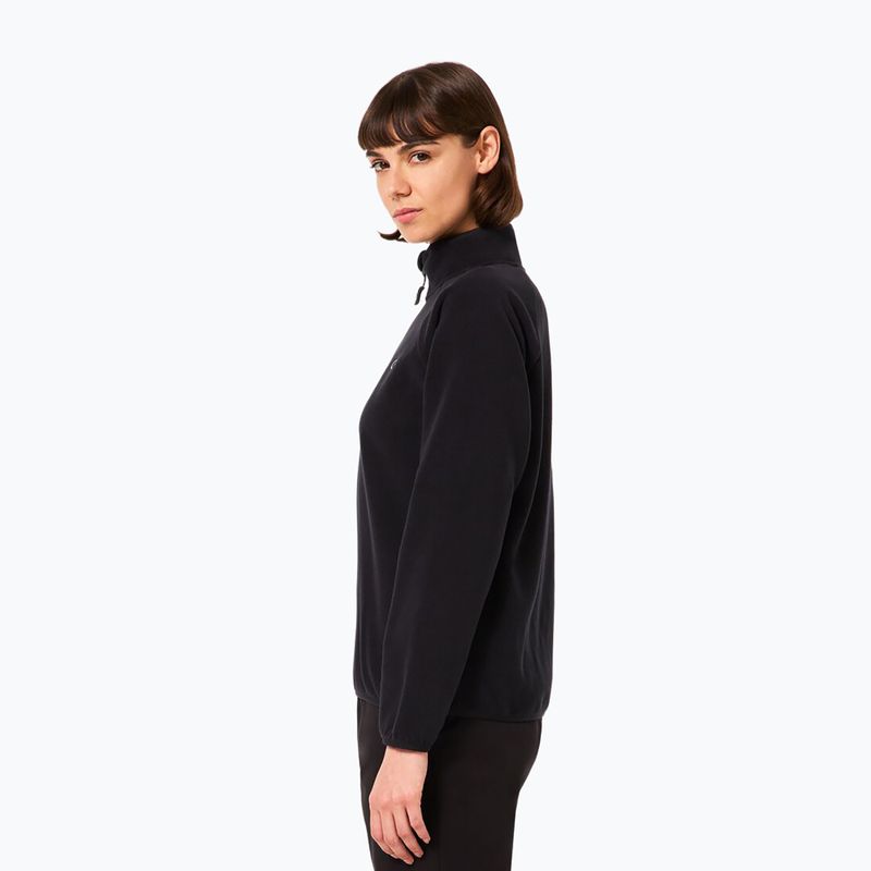 Women's fleece sweatshirt Oakley Maple Ridge 1/2 Zip Fleece blackout 5