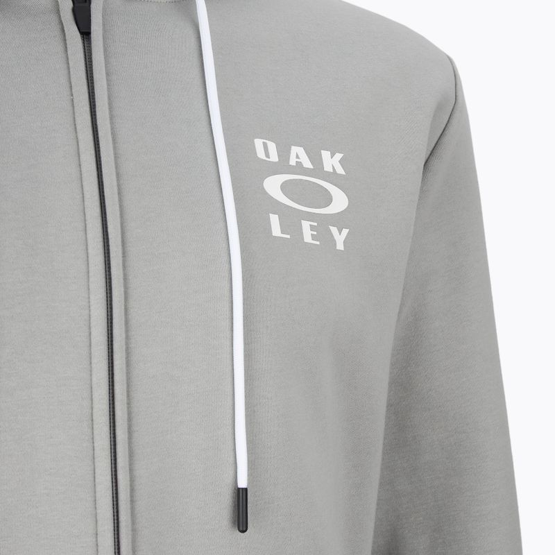 Men's Oakley FZ Hoodie stone gray 3
