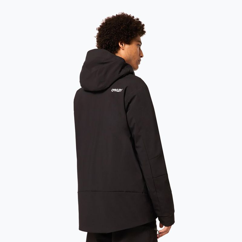 Men's snowboard jacket Oakley TNP TBT Insulated black/white logo 6