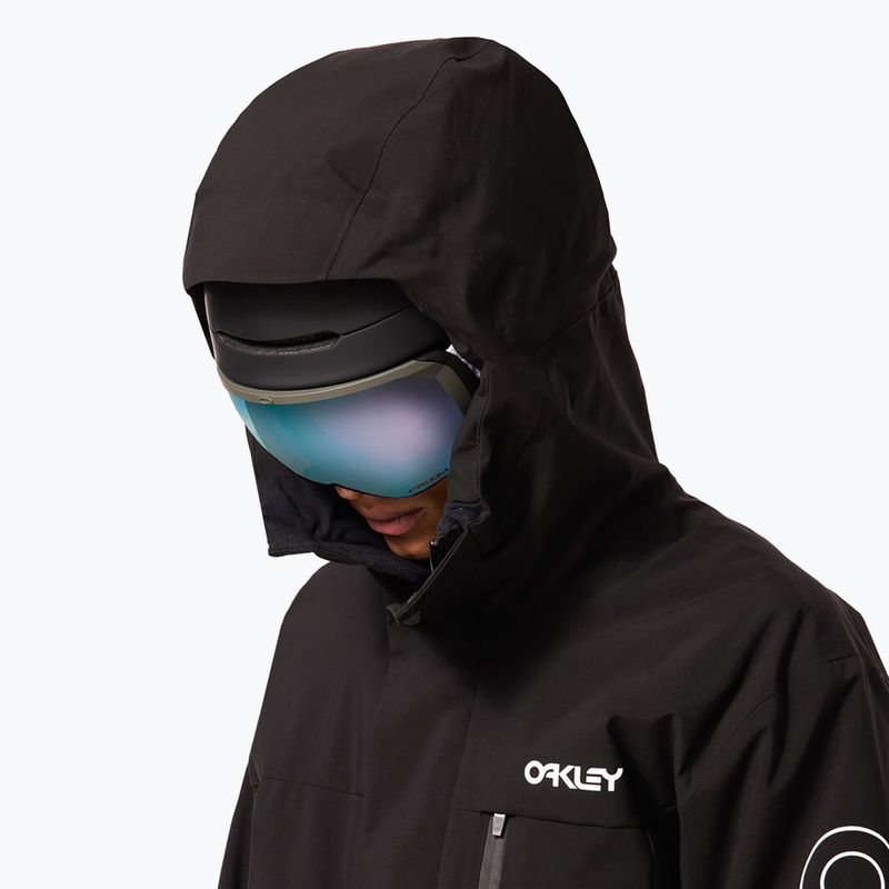Men's snowboard jacket Oakley TNP TBT Insulated black/white logo 12