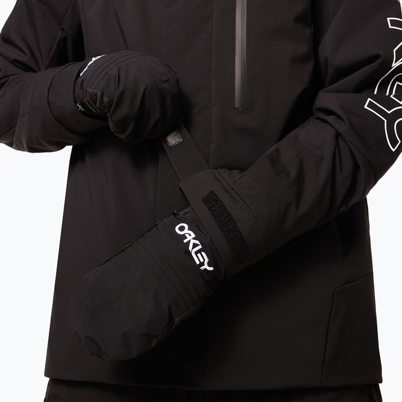 Men's snowboard jacket Oakley TNP TBT Insulated black/white logo 14
