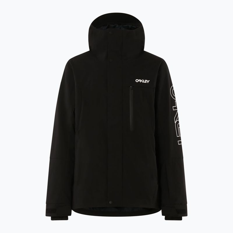Men's snowboard jacket Oakley TNP TBT Insulated black/white logo 15