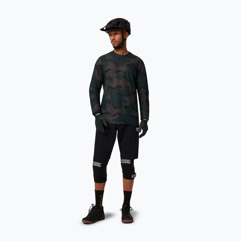 Oakley Ride Free LS men's cycling jersey grey-green FOA404505 2