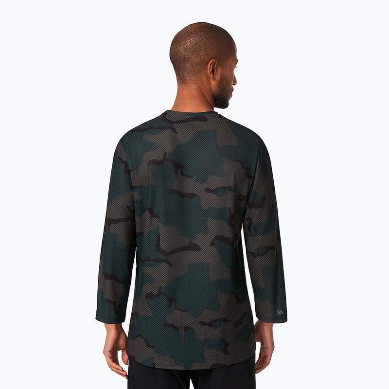 Oakley Ride Free LS men's cycling jersey grey-green FOA404505 3