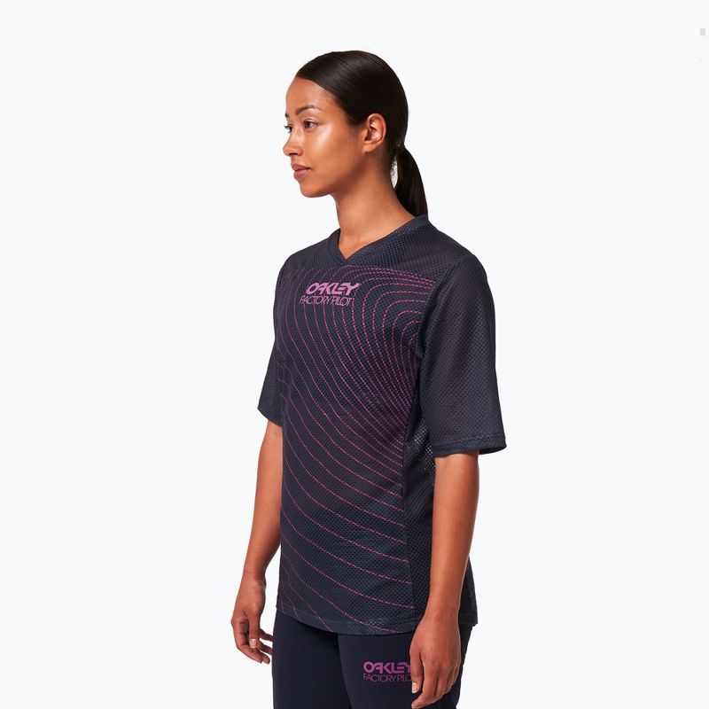 Oakley Wmns Factory Pilot Rc SS women's cycling jersey black and purple FOA500384 5