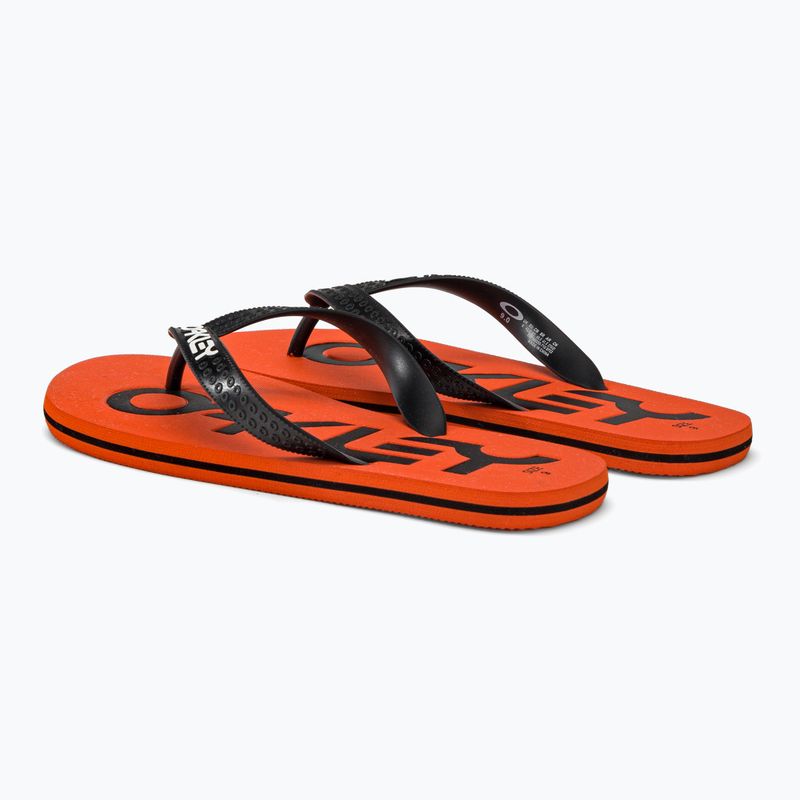 Men's Oakley College Flip Flop Orange FOF10025571G 3