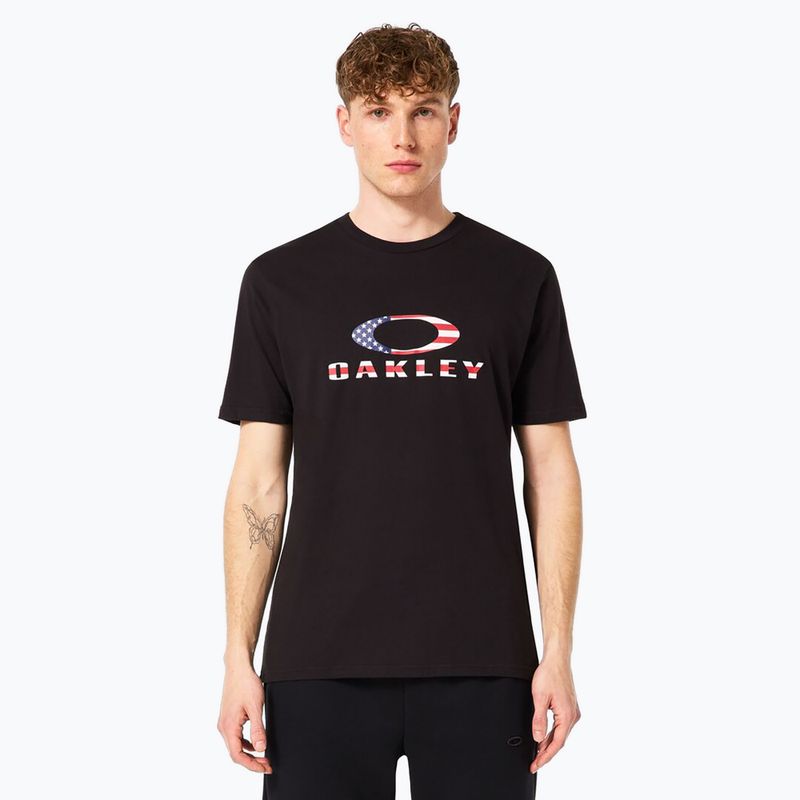 Men's Oakley O Bark 2.0 t-shirt black/american flag