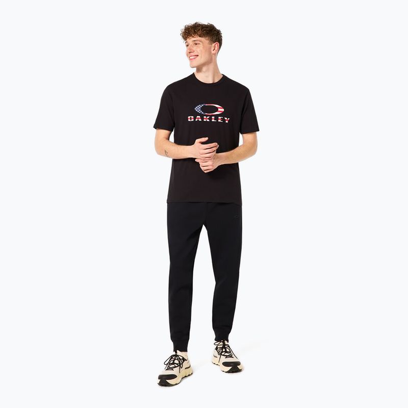 Men's Oakley O Bark 2.0 t-shirt black/american flag 2
