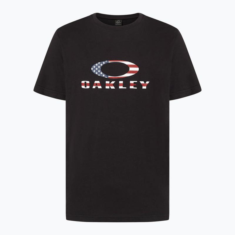 Men's Oakley O Bark 2.0 t-shirt black/american flag 6