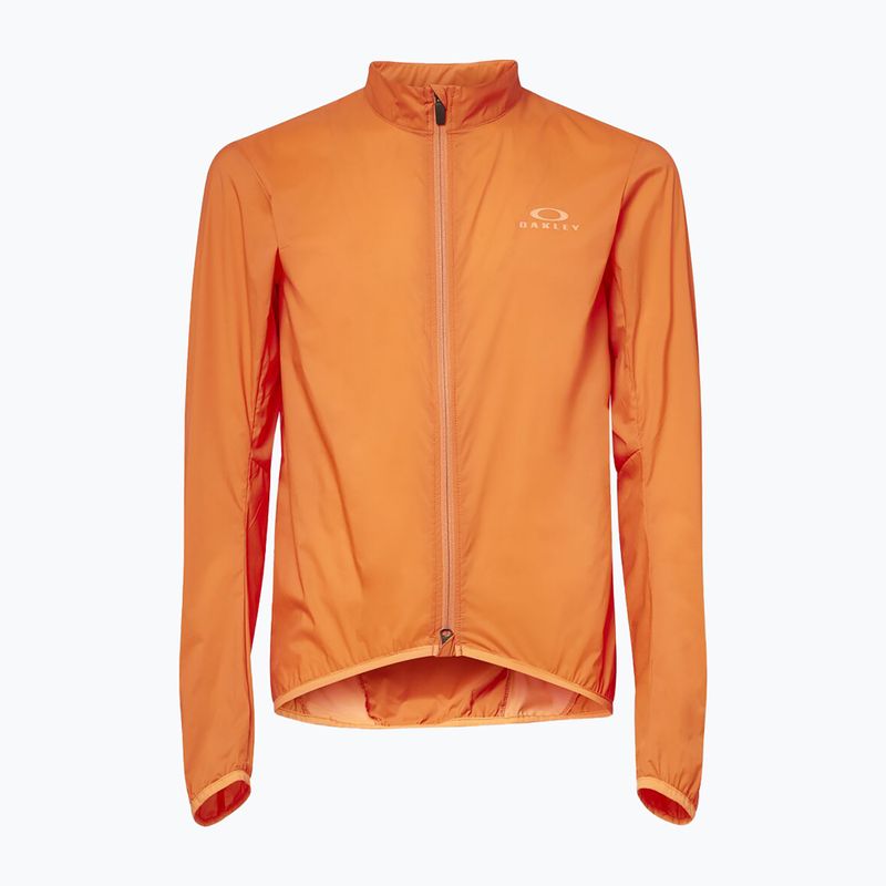 Oakley Endurance Pkbl Wind men's cycling jacket orange FOA404387